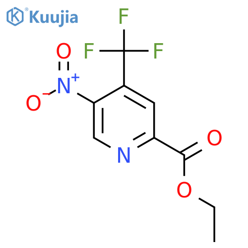Ethyl 5-nitro-4-(trifluoromethyl)picolinate structure