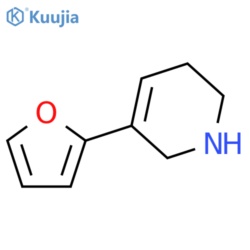Pyridine, 3-(2-furanyl)-1,2,5,6-tetrahydro- structure