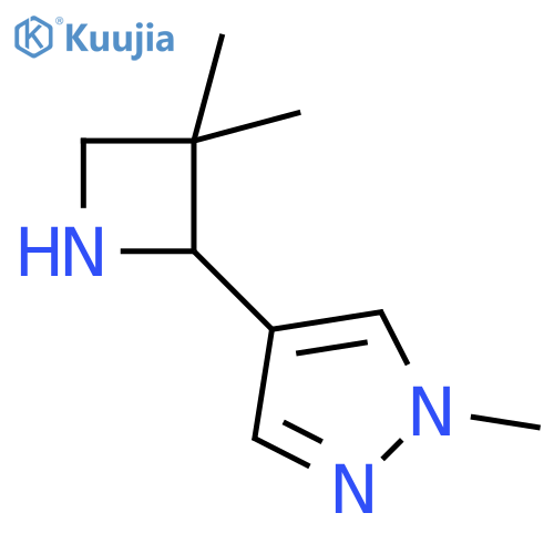 4-(3,3-dimethylazetidin-2-yl)-1-methyl-1H-pyrazole structure