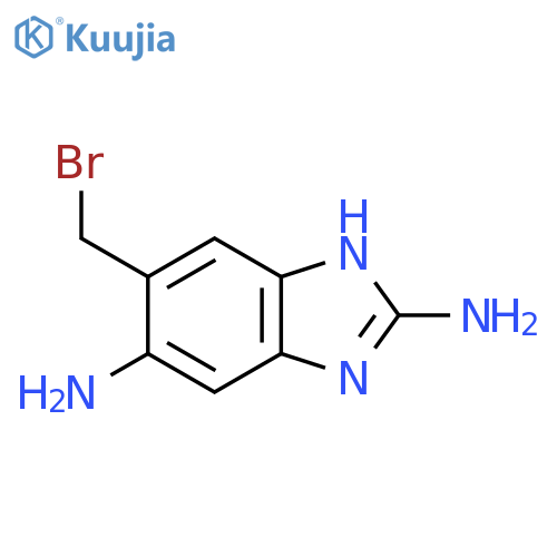6-Bromomethyl-2,5-diamino-1H-benzimidazole structure