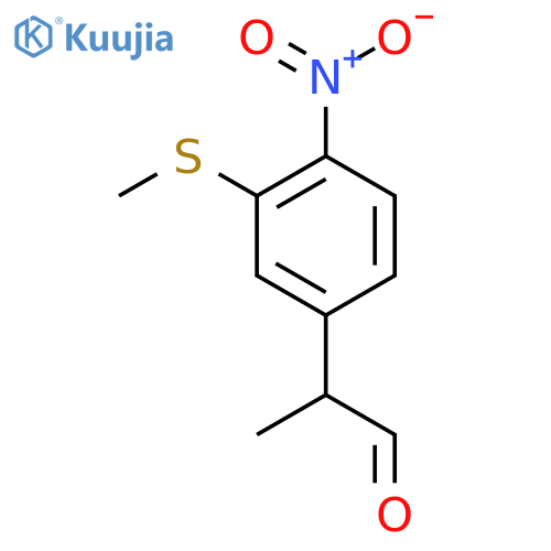 3-(Methylthio)-4-nitrophenylpropanal structure