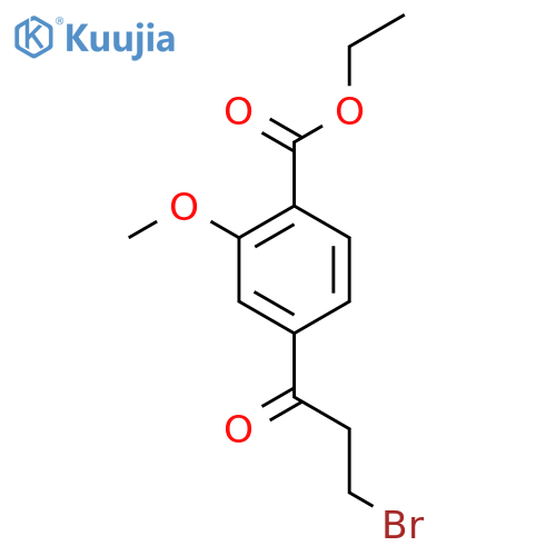 Ethyl 4-(3-bromopropanoyl)-2-methoxybenzoate structure