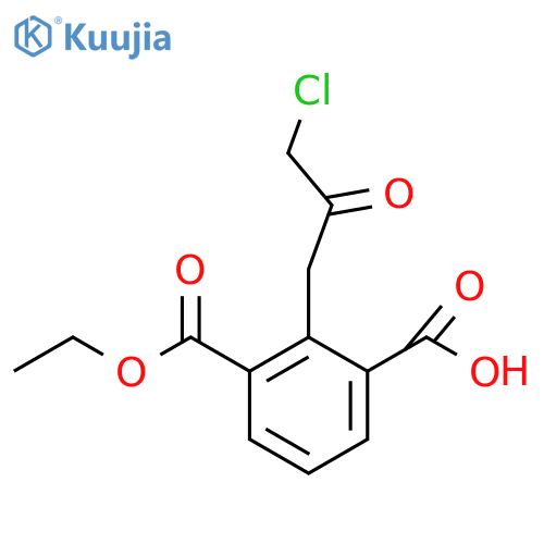 Ethyl 3-carboxy-2-(3-chloro-2-oxopropyl)benzoate structure