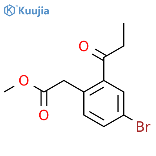Methyl 4-bromo-2-propionylphenylacetate structure