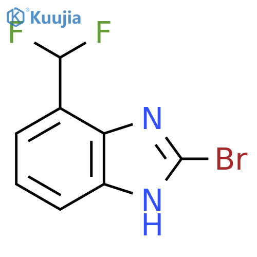 2-Bromo-7-difluoromethyl-1H-benzimidazole structure