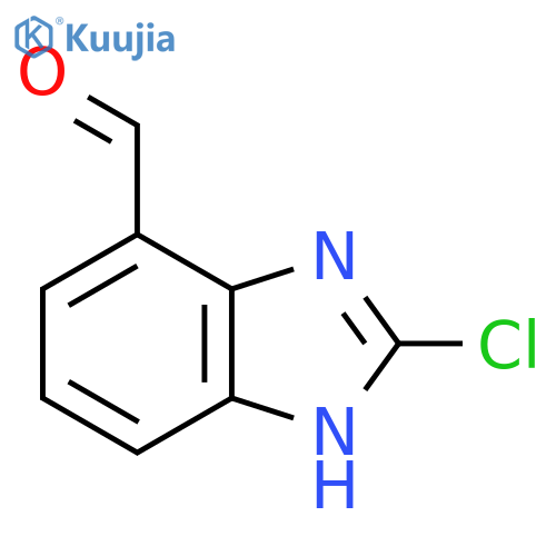 2-Chloro-7-formyl-1H-benzimidazole structure