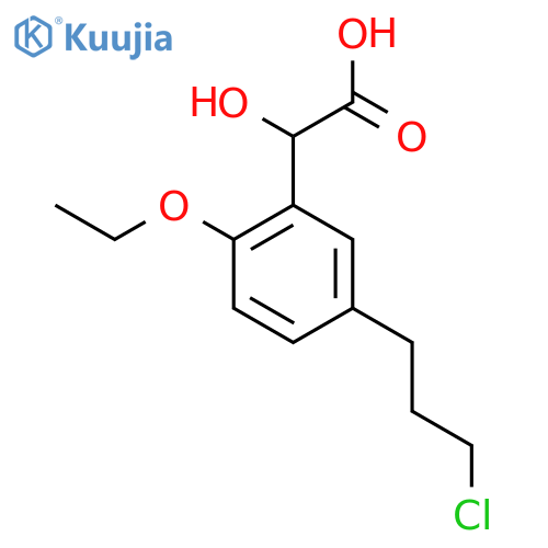 5-(3-Chloropropyl)-2-ethoxymandelic acid structure