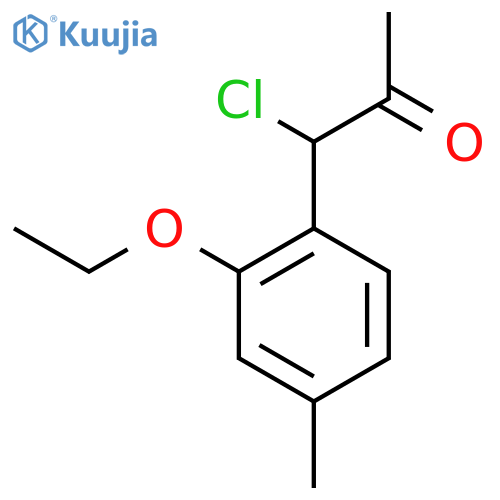 1-Chloro-1-(2-ethoxy-4-methylphenyl)propan-2-one structure