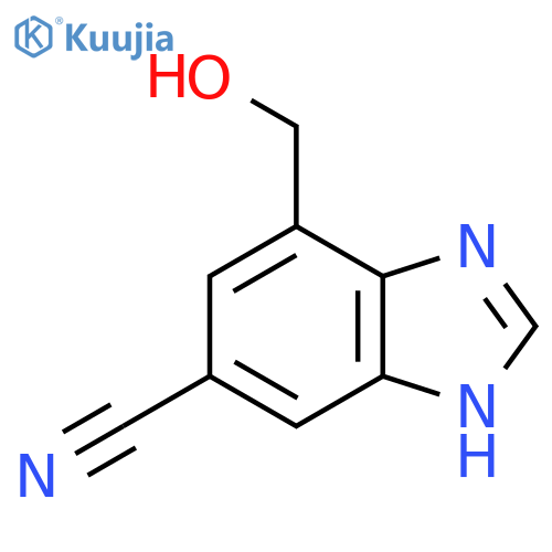 5-Cyano-7-hydroxymethyl-1H-benzimidazole structure
