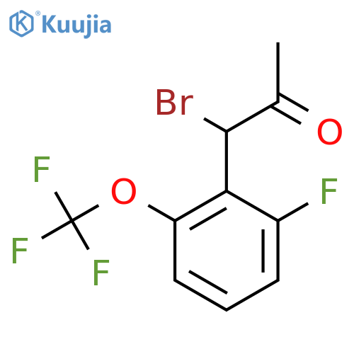 1-Bromo-1-(2-fluoro-6-(trifluoromethoxy)phenyl)propan-2-one structure