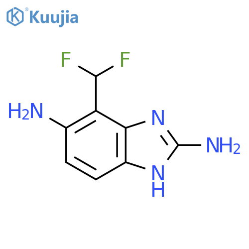 2,6-Diamino-7-difluoromethyl-1H-benzimidazole structure