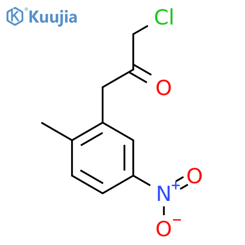 2-(3-Chloro-2-oxopropyl)-4-nitrotoluene structure