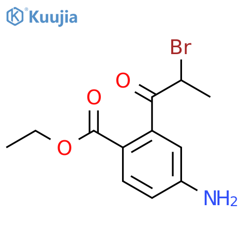 Ethyl 4-amino-2-(2-bromopropanoyl)benzoate structure