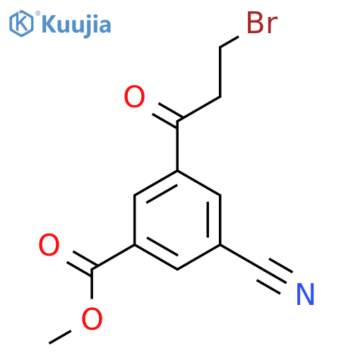 Methyl 3-(3-bromopropanoyl)-5-cyanobenzoate structure