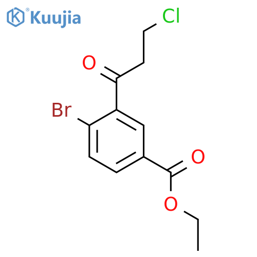 Ethyl 4-bromo-3-(3-chloropropanoyl)benzoate structure