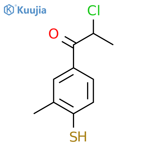 4-(2-Chloropropanoyl)-2-methylthiophenol structure