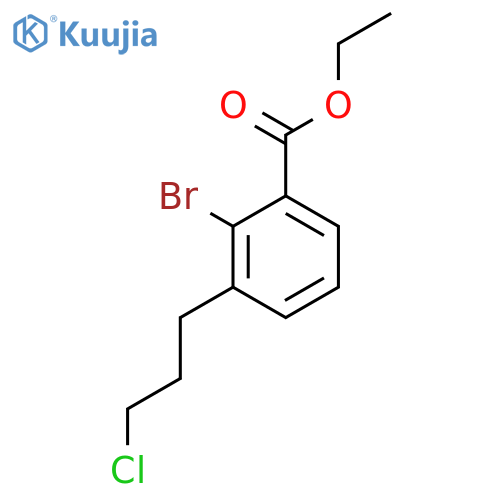 Ethyl 2-bromo-3-(3-chloropropyl)benzoate structure