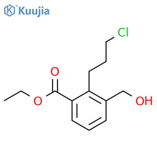 Ethyl 2-(3-chloropropyl)-3-(hydroxymethyl)benzoate structure