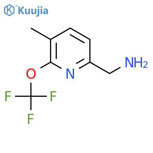 6-(Aminomethyl)-3-methyl-2-(trifluoromethoxy)pyridine structure