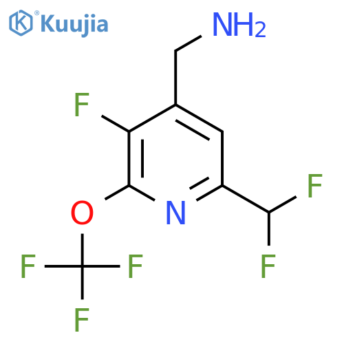 4-(Aminomethyl)-6-(difluoromethyl)-3-fluoro-2-(trifluoromethoxy)pyridine structure