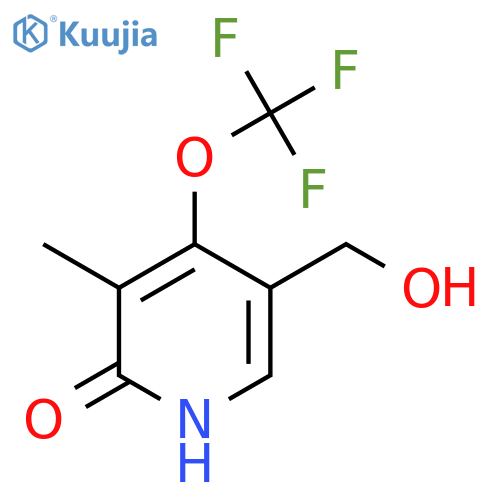 2-Hydroxy-3-methyl-4-(trifluoromethoxy)pyridine-5-methanol structure