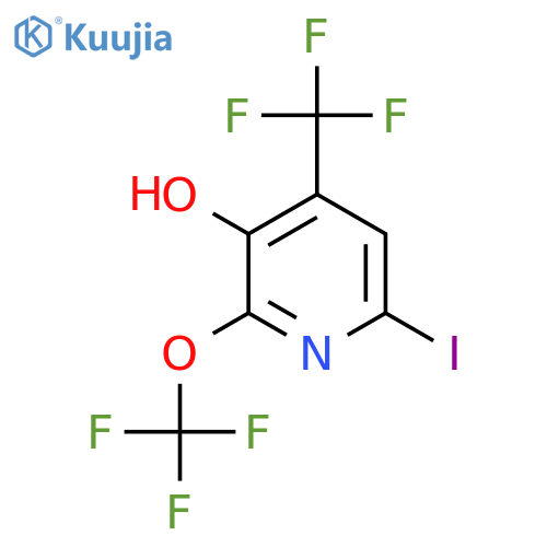 3-Hydroxy-6-iodo-2-(trifluoromethoxy)-4-(trifluoromethyl)pyridine structure