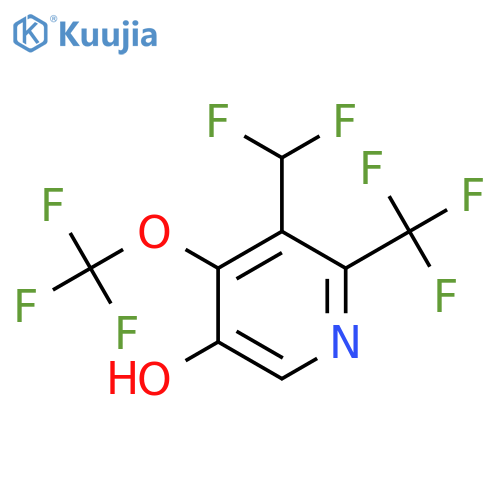 3-(Difluoromethyl)-5-hydroxy-4-(trifluoromethoxy)-2-(trifluoromethyl)pyridine structure