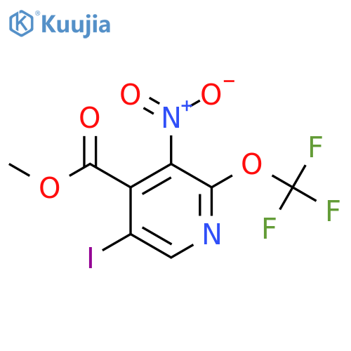 Methyl 5-iodo-3-nitro-2-(trifluoromethoxy)pyridine-4-carboxylate structure