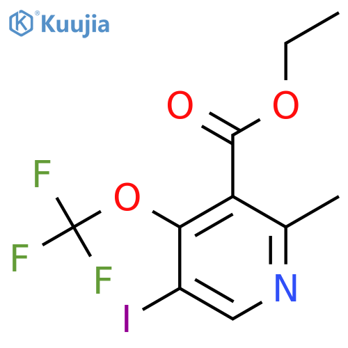 Ethyl 5-iodo-2-methyl-4-(trifluoromethoxy)pyridine-3-carboxylate structure