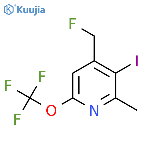 4-(Fluoromethyl)-3-iodo-2-methyl-6-(trifluoromethoxy)pyridine structure