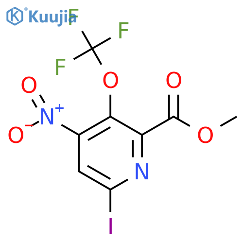 Methyl 6-iodo-4-nitro-3-(trifluoromethoxy)pyridine-2-carboxylate structure