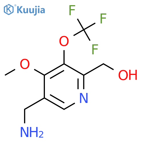 5-(Aminomethyl)-4-methoxy-3-(trifluoromethoxy)pyridine-2-methanol structure