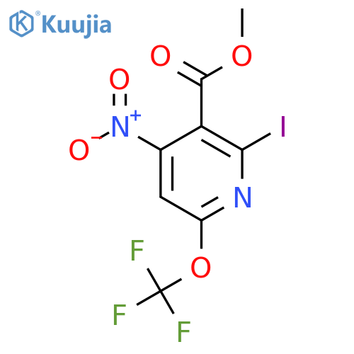 Methyl 2-iodo-4-nitro-6-(trifluoromethoxy)pyridine-3-carboxylate structure
