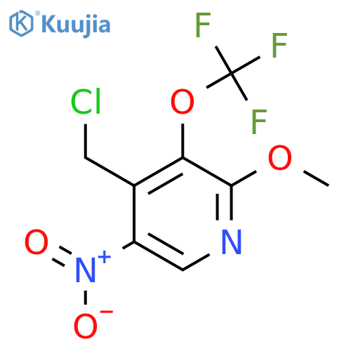 4-(Chloromethyl)-2-methoxy-5-nitro-3-(trifluoromethoxy)pyridine structure