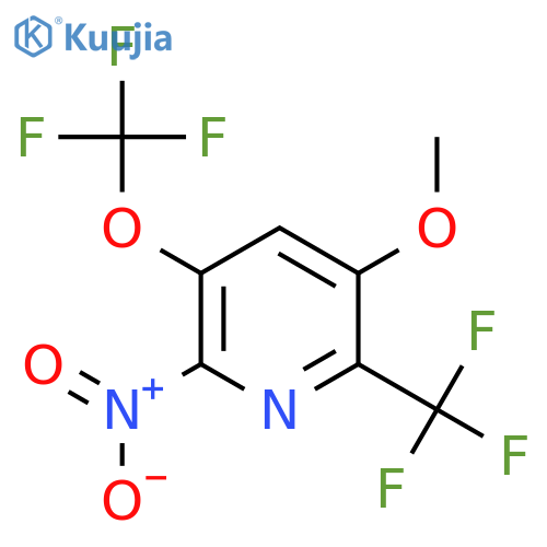 5-Methoxy-2-nitro-3-(trifluoromethoxy)-6-(trifluoromethyl)pyridine structure