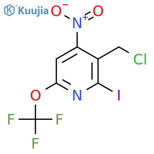 3-(Chloromethyl)-2-iodo-4-nitro-6-(trifluoromethoxy)pyridine structure