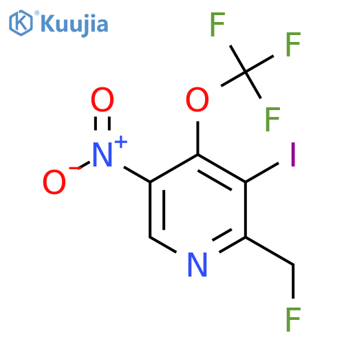 2-(Fluoromethyl)-3-iodo-5-nitro-4-(trifluoromethoxy)pyridine structure