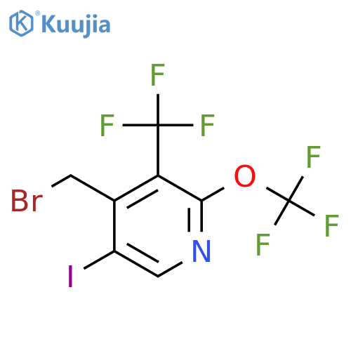 4-(Bromomethyl)-5-iodo-2-(trifluoromethoxy)-3-(trifluoromethyl)pyridine structure