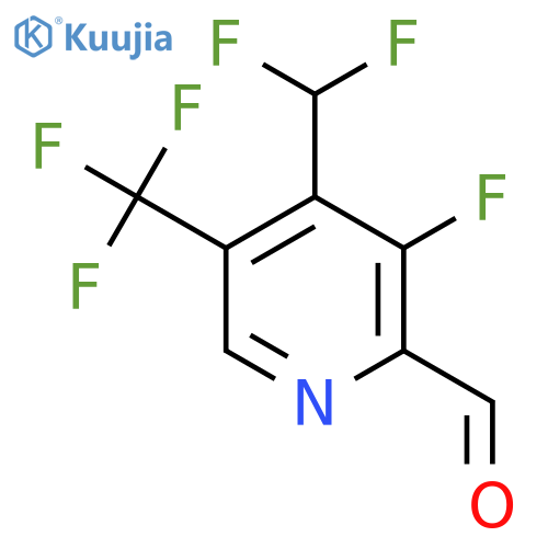 4-(Difluoromethyl)-3-fluoro-5-(trifluoromethyl)pyridine-2-carboxaldehyde structure