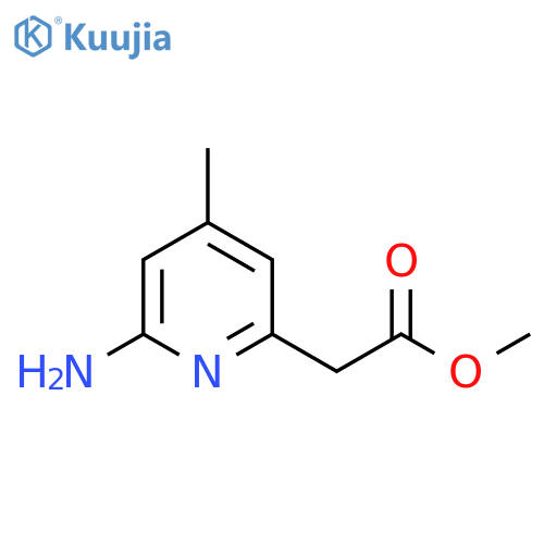 Methyl 2-amino-4-methylpyridine-6-acetate structure