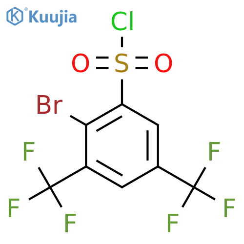 3,5-Bis(trifluoromethyl)-2-bromobenzenesulfonyl chloride structure