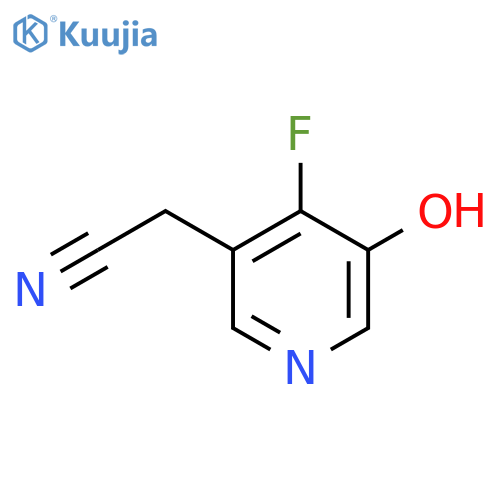 4-Fluoro-3-hydroxypyridine-5-acetonitrile structure