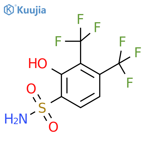 3,4-Bis(trifluoromethyl)-2-hydroxybenzenesulfonamide structure