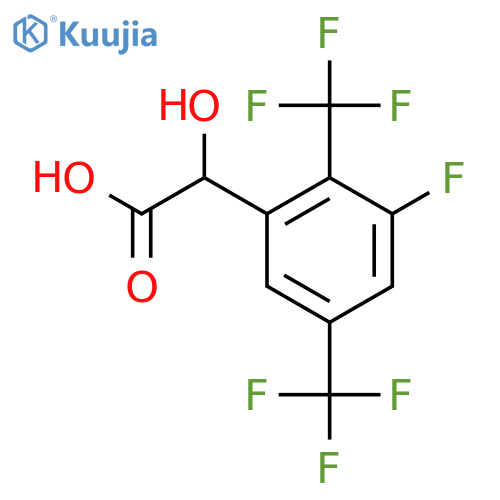2,5-Bis(trifluoromethyl)-3-fluoromandelic acid structure