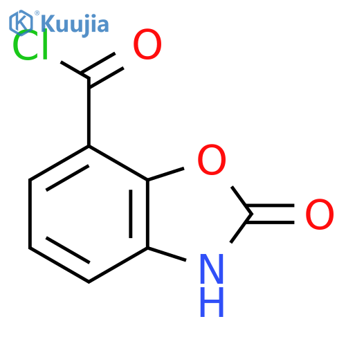 2-Hydroxybenzo[d]oxazole-7-carbonyl chloride structure