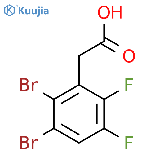 2,3-Dibromo-5,6-difluorophenylacetic acid structure