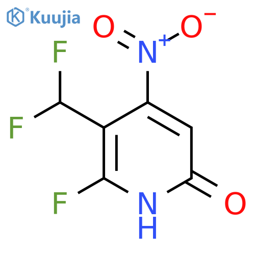 3-(Difluoromethyl)-2-fluoro-6-hydroxy-4-nitropyridine structure