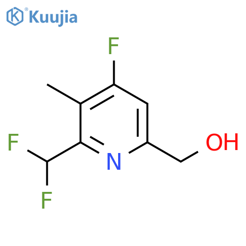 2-(Difluoromethyl)-4-fluoro-3-methylpyridine-6-methanol structure