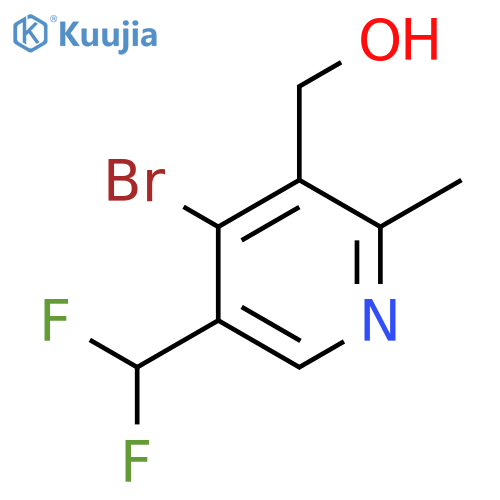 4-Bromo-5-(difluoromethyl)-2-methylpyridine-3-methanol structure