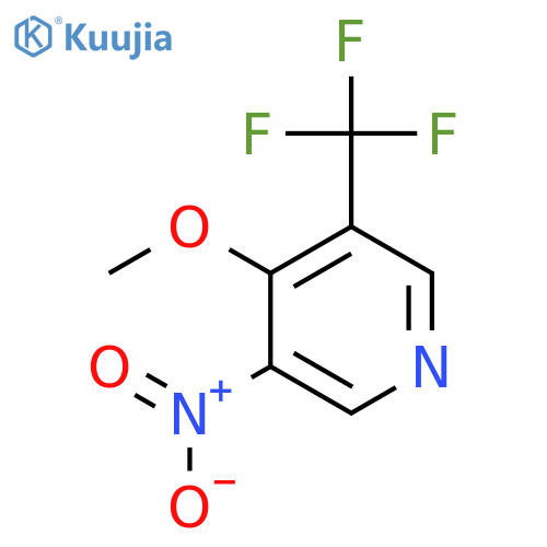 4-Methoxy-3-nitro-5-(trifluoromethyl)pyridine structure
